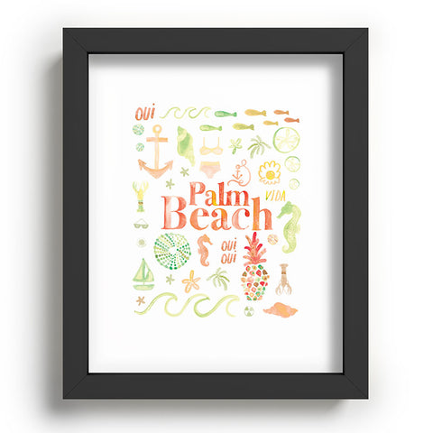 Dash and Ash Beach Collector Palm Beach Recessed Framing Rectangle