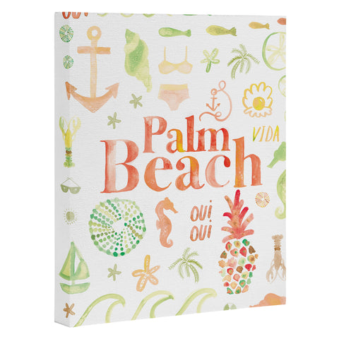 Dash and Ash Beach Collector Palm Beach Art Canvas