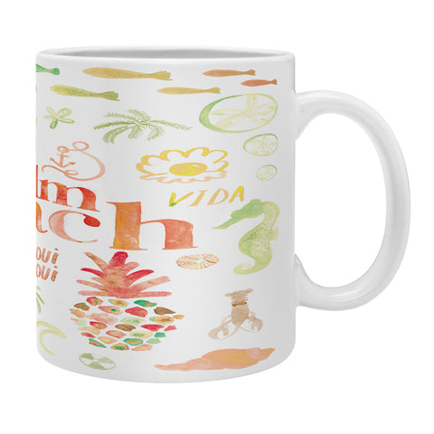 Dash and Ash Beach Collector Palm Beach Coffee Mug