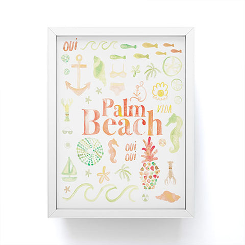 Dash and Ash Beach Collector Palm Beach Framed Mini Art Print