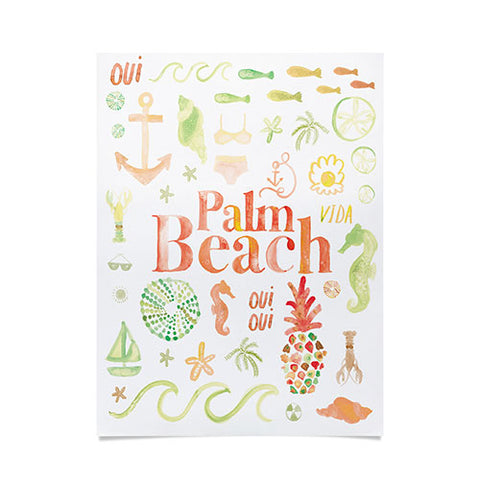 Dash and Ash Beach Collector Palm Beach Poster