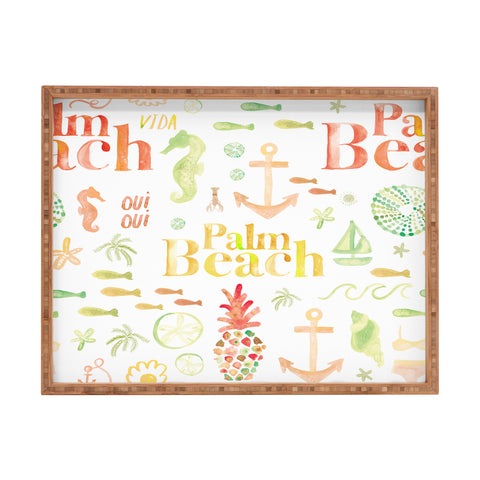 Dash and Ash Beach Collector Palm Beach Rectangular Tray