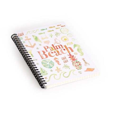 Dash and Ash Beach Collector Palm Beach Spiral Notebook
