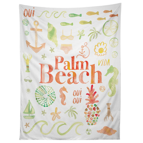 Dash and Ash Beach Collector Palm Beach Tapestry