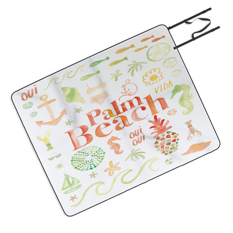 Dash and Ash Beach Collector Palm Beach Picnic Blanket