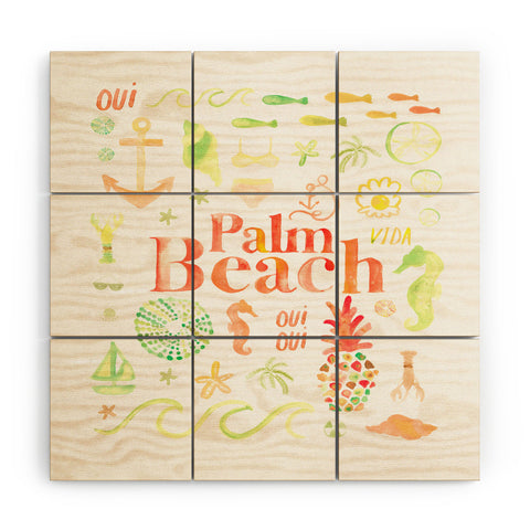 Dash and Ash Beach Collector Palm Beach Wood Wall Mural