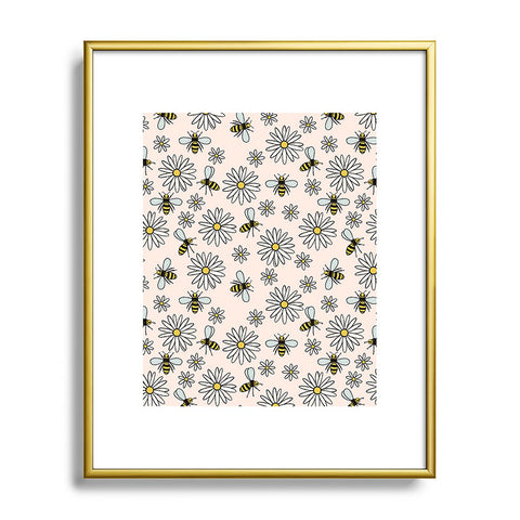 Dash and Ash Bees knees Metal Framed Art Print