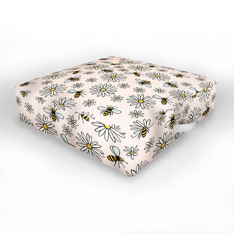 Dash and Ash Bees knees Outdoor Floor Cushion