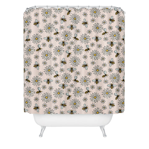 Dash and Ash Bees knees Shower Curtain