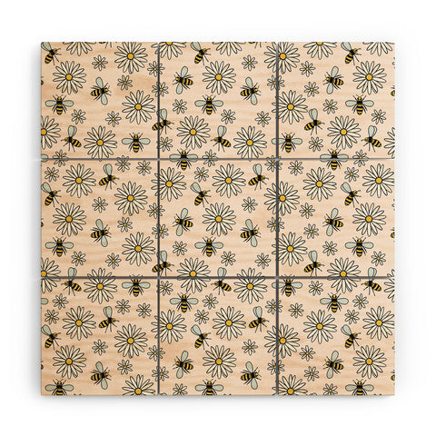 Dash and Ash Bees knees Wood Wall Mural