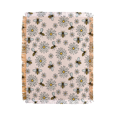 Dash and Ash Bees knees Throw Blanket