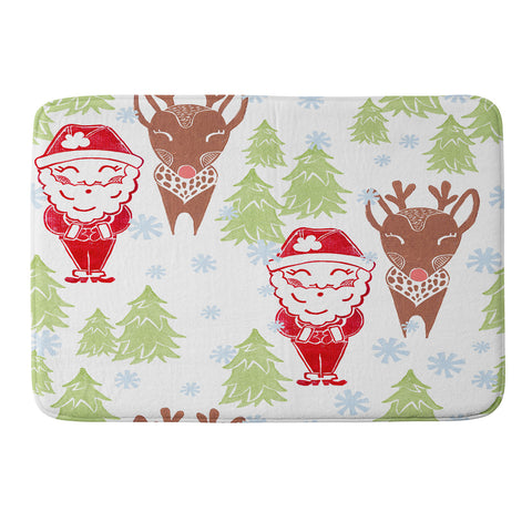 Dash and Ash Best Bros From The North Pole Memory Foam Bath Mat