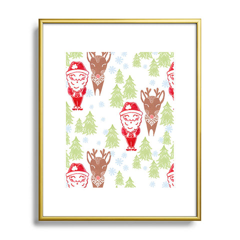 Dash and Ash Best Bros From The North Pole Metal Framed Art Print