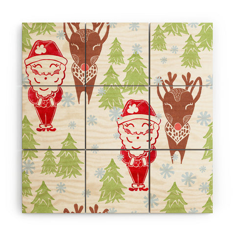 Dash and Ash Best Bros From The North Pole Wood Wall Mural