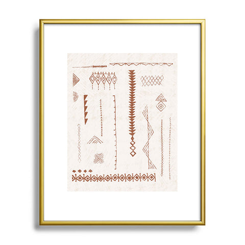 Dash and Ash Blank Slate Metal Framed Art Print