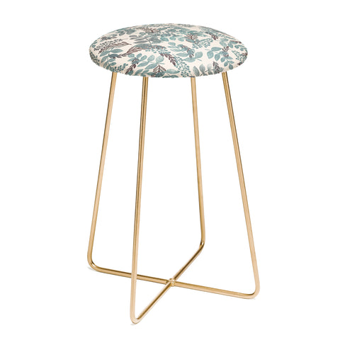 Dash and Ash Blue Bell Counter Stool