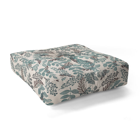 Dash and Ash Blue Bell Floor Pillow Square