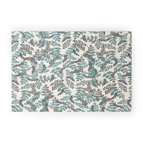 Dash and Ash Blue Bell Welcome Mat