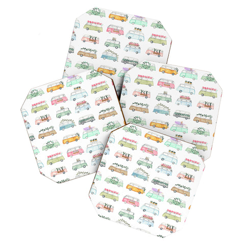 Dash and Ash Buses and Plants Coaster Set