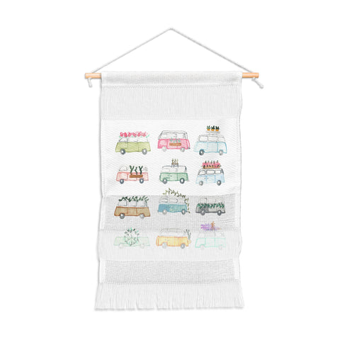 Dash and Ash Buses and Plants Wall Hanging Portrait