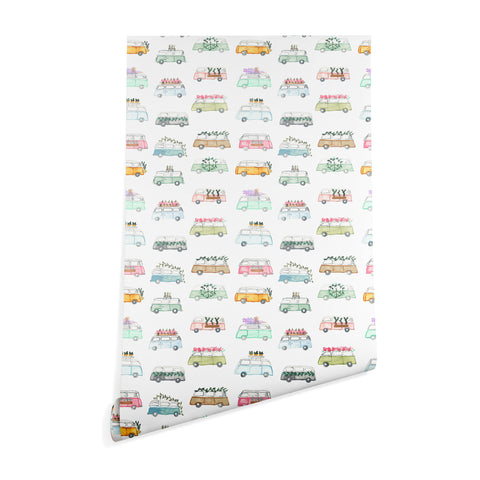 Dash and Ash Buses and Plants Wallpaper