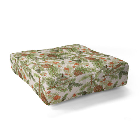 Dash and Ash Cabin in the woods Floor Pillow Square