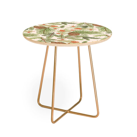 Dash and Ash Cabin in the woods Round Side Table