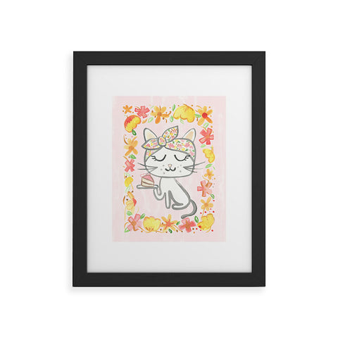 Dash and Ash Cake Madam Framed Art Print
