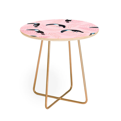 Dash and Ash channeling paradise Round Side Table