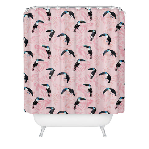 Dash and Ash channeling paradise Shower Curtain