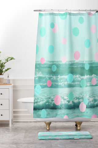 Dash and Ash Chasing My Dreams Shower Curtain And Mat