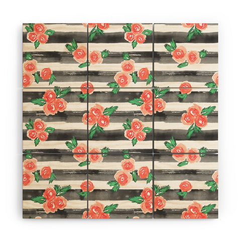 Dash and Ash Cheers To Rose Wood Wall Mural