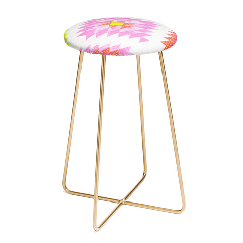 Dash and Ash Chelsea and Coral Counter Stool