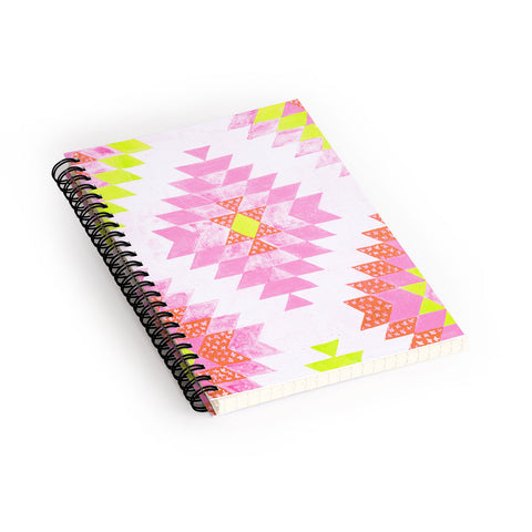 Dash and Ash Chelsea and Coral Spiral Notebook