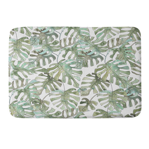 Dash and Ash Climbing Monstera Memory Foam Bath Mat