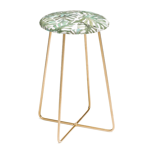 Dash and Ash Climbing Monstera Counter Stool