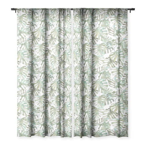 Dash and Ash Climbing Monstera Sheer Non Repeat