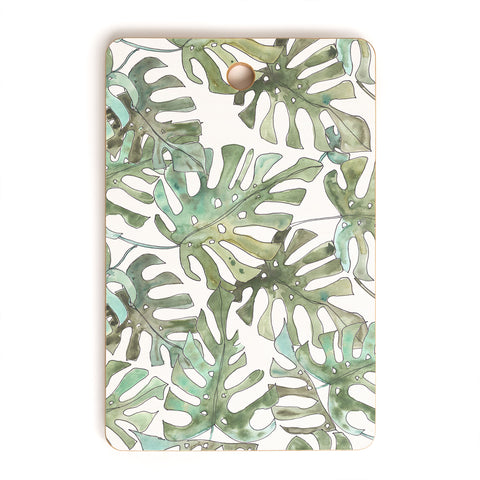 Dash and Ash Climbing Monstera Cutting Board Rectangle