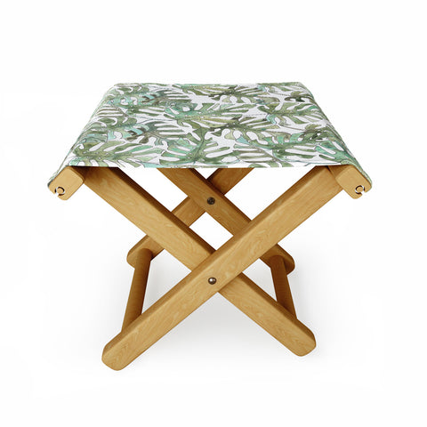 Dash and Ash Climbing Monstera Folding Stool