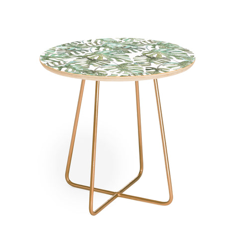 Dash and Ash Climbing Monstera Round Side Table