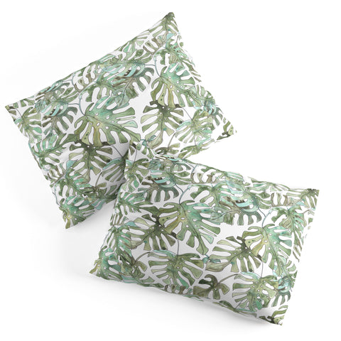 Dash and Ash Climbing Monstera Pillow Shams