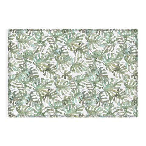 Dash and Ash Climbing Monstera Outdoor Rug