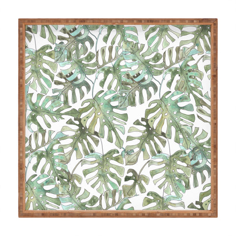 Dash and Ash Climbing Monstera Square Tray