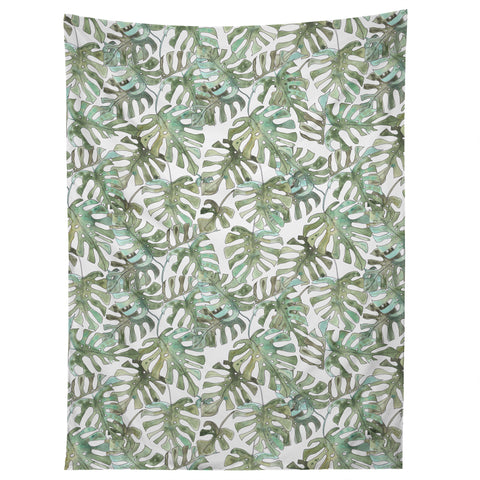 Dash and Ash Climbing Monstera Tapestry