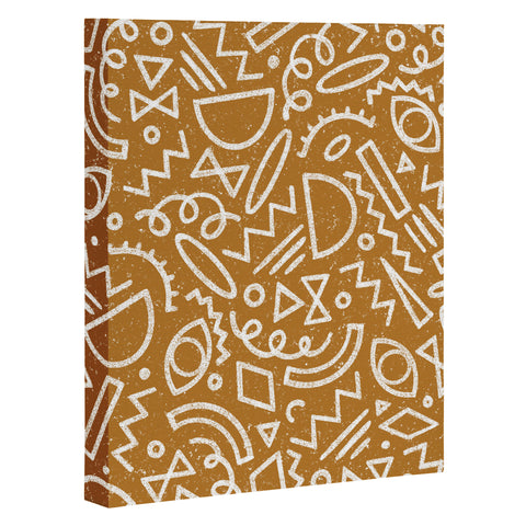 Dash and Ash Dashes Art Canvas