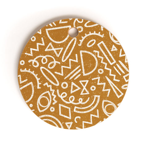 Dash and Ash Dashes Cutting Board Round