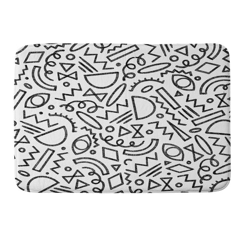 Dash and Ash Dashes II Memory Foam Bath Mat