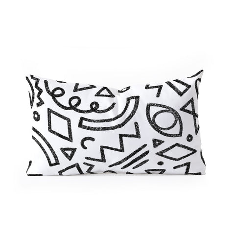 Dash and Ash Dashes II Oblong Throw Pillow