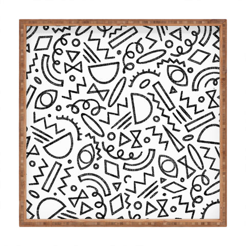Dash and Ash Dashes II Square Tray