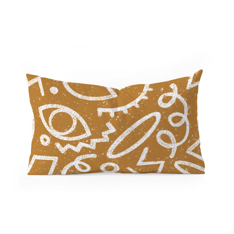 Dash and Ash Dashes Oblong Throw Pillow